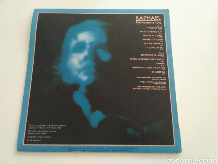 Discos de vinilo: Raphael - Eternamente Tuyo (LP, Album) - Foto 2