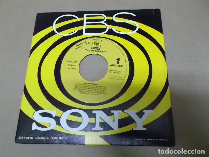 Discos de vinilo: THE PASADENAS (SN) LOVE CHANGES A&Ntilde;O 1991 - PROMOCIONAL - Foto 1