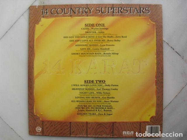 Discos de vinilo: 14 KARAT COUNTRY. RCA 1984. - Foto 2