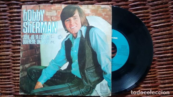 Discos de vinilo: SINGLE (VINILO) DE BOBBY SHERMAN A&Ntilde;OS 70 - Foto 1