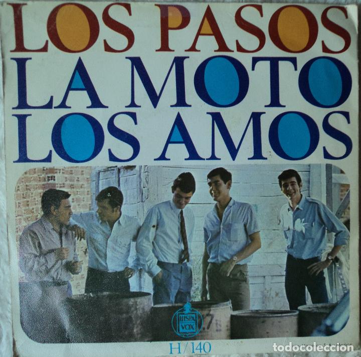 Discos de vinilo: Los Pasos - La moto - Edici&oacute;n de 1966 de Espa&ntilde;a - Foto 2