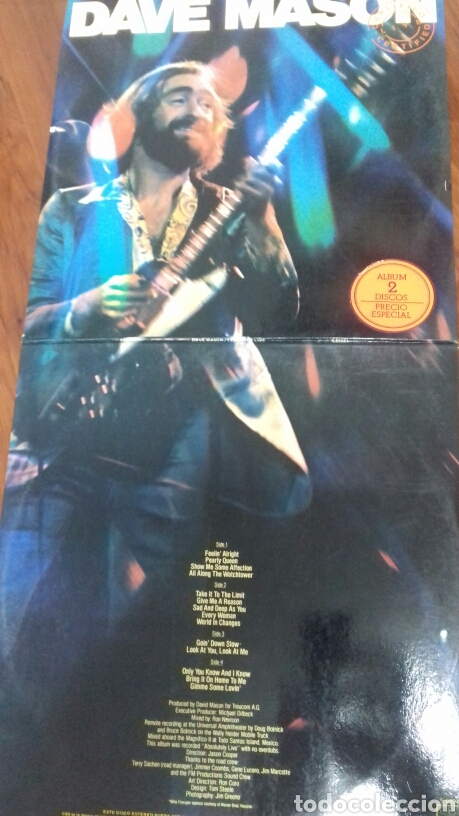 Discos de vinilo: Dave Mason. Certified Live. 2 discos.1.977 - Foto 1