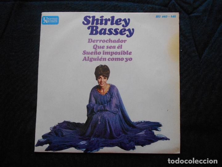 Discos de vinilo: SHIRLEY BASSEY // DERROCHADOR + 3 - Foto 1
