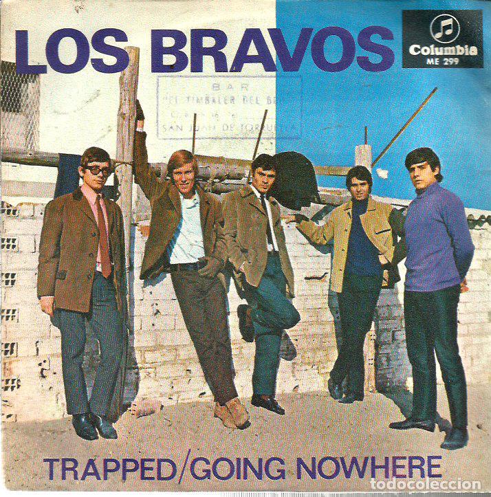 Discos de vinilo: SG LOS BRAVOS : TRAPPED ( VINILO COMPETAMENTE NUEVO ) - Foto 1