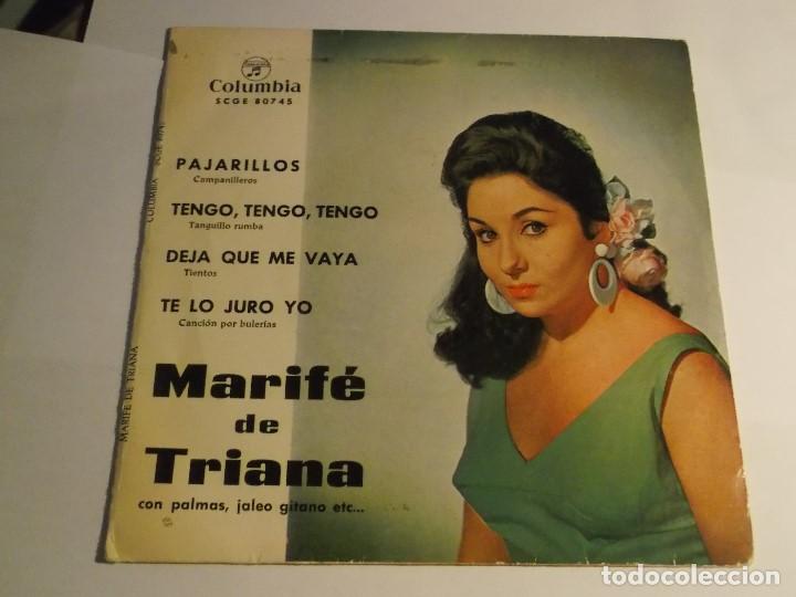 Discos de vinilo: MARIFE DE TRIANA-PAJARILLOS + 3 - Foto 1