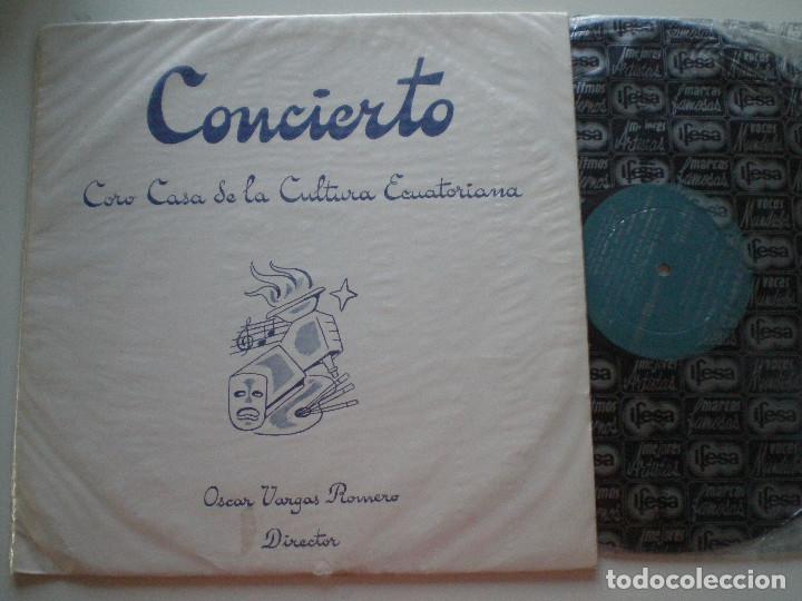 Dischi in vinile: CORO CASA DE LA CULTURA ECUATORIANA - Concierto - LP IFESA 1960s/70s // OSCAR VARGAS ROMERO
