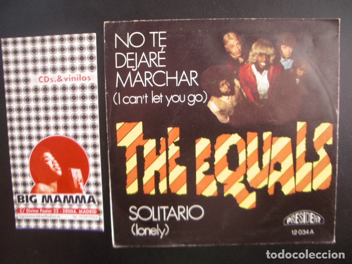 Discos de vinilo: THE EQUALS- I CAN&acute;T LET YOU GO. SINGLE. - Foto 2