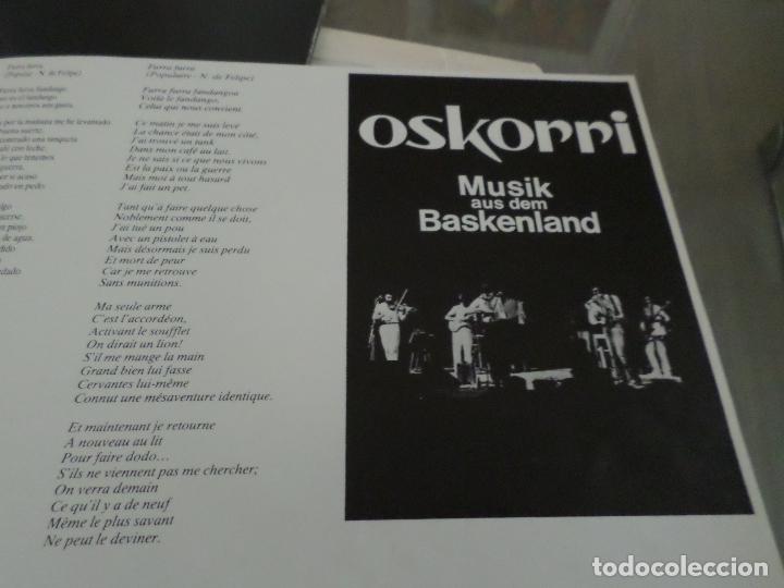 Discos de vinilo: LP OSKORRI  ALEMANIAN EUSKARAZ - Foto 12