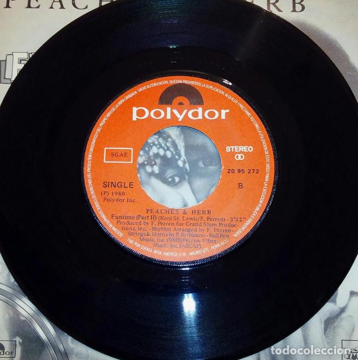 Discos de vinilo: SINGLE PEACHES & HERB - FUNTIME - POLYDOR 1980 - Foto 4