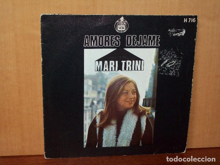 Discos de vinilo: MARI  TRINI  -    AMORES  -   DEJAME  -  SINGLE - Foto 1