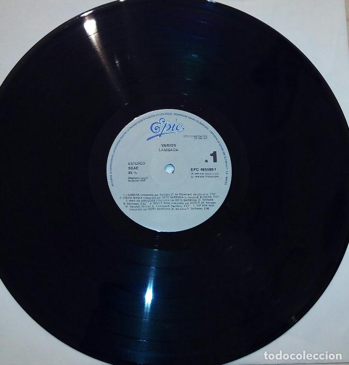 Discos de vinilo: LP LAMBADA - KAOMA - EPIC 1989 - DOBLE LP. - Foto 4