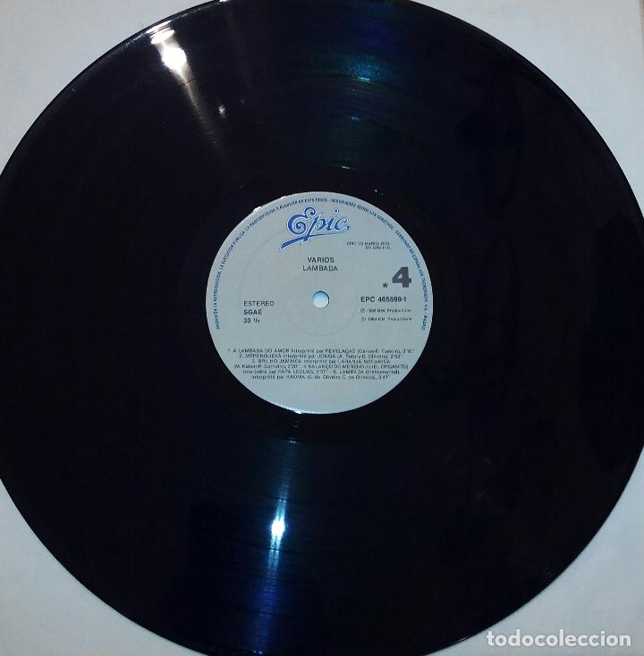 Discos de vinilo: LP LAMBADA - KAOMA - EPIC 1989 - DOBLE LP. - Foto 7