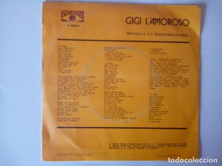 Discos de vinilo: SINGLE: DALIDA . GIGI L&acute;AMOROSO. 1974 - Foto 2