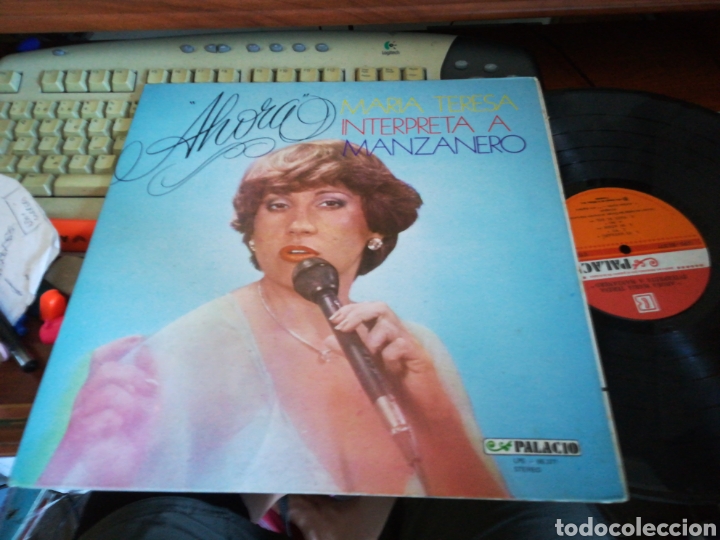 Vinyl records: Ahora Mar&iacute;a teresa interpreta a manzanero lp Venezuela 1976.carpeta doble