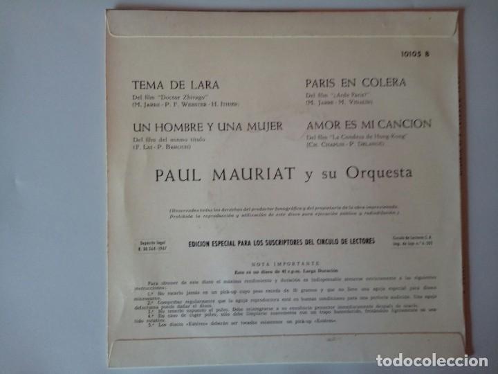 Discos de vinilo: SINGLE: DOCTOR ZHIVAGO. 1967 - Foto 2