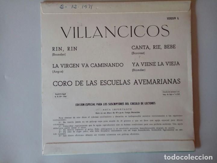 Discos de vinilo: SINGLE: VILLANCICOS 1966 - Foto 2