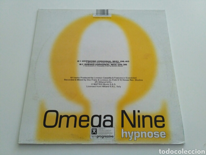 Discos de vinilo: Omega Nine - Hypnose - Foto 2