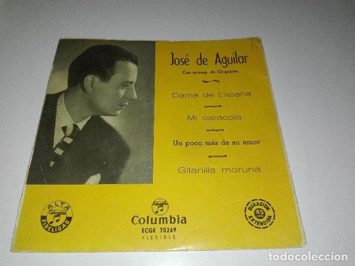 Discos de vinilo: Single JOSE DE AGUILAR DAMA DE ESPA&Ntilde;A - Foto 1