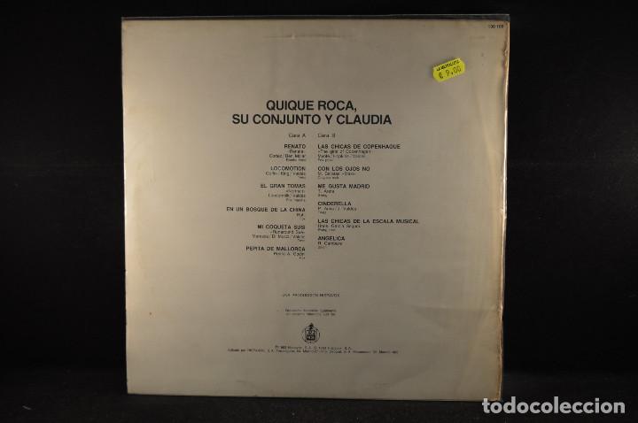 Discos de vinilo: QUIQUE ROCA, SU CONJUNTO Y CLAUDIA - LP - Foto 2