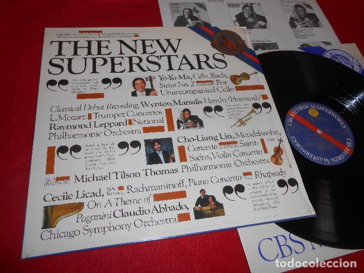 Disques de vinyle: THE NEW SUPERSTARS LP 1983 CBS PROMO EDICION HOLANDESA HOLLAND RECOPILATORIO YO-YO MAN+CECILE LICAD+