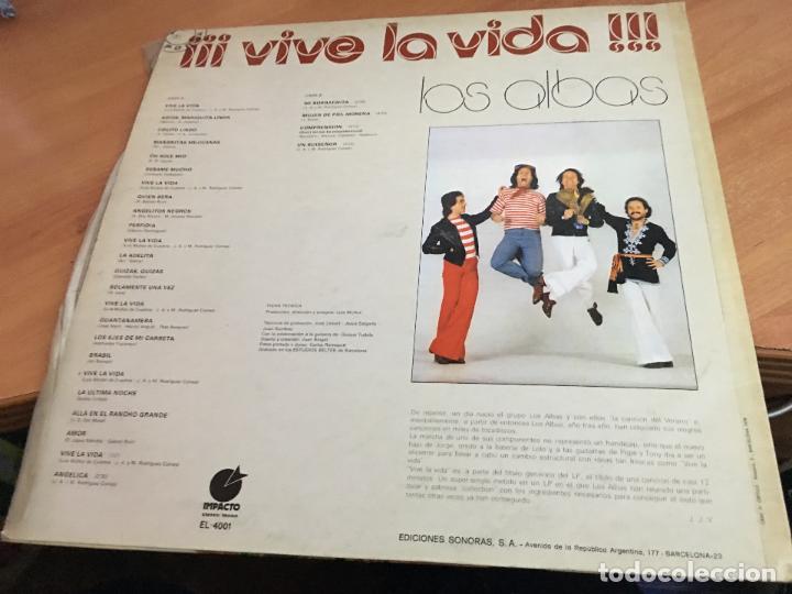 Discos de vinilo: LOS ALBAS (VIVE LA VIDA) LP ESPA&Ntilde;A 1978 (B-22) - Foto 3