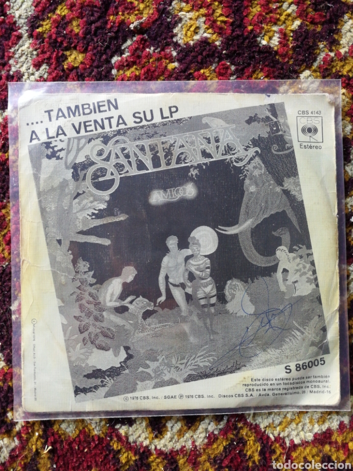 Discos de vinilo: SINGLE SANTANA- EUROPA, 1976. - Foto 2