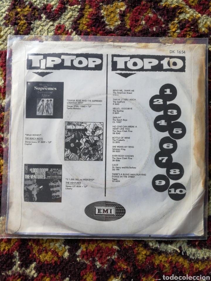 Discos de vinilo: SINGLE THE RED SQUARES- SING CEST LA VIE, MR.BUS DRIVER, 1968. - Foto 2