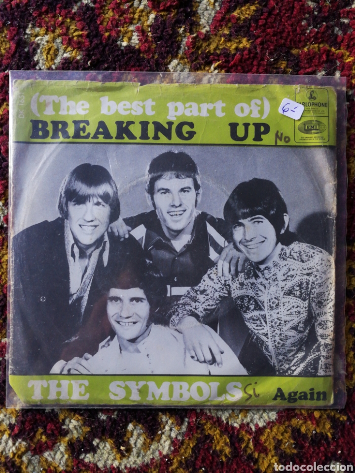 Discos de vinilo: SINGLE THE SYMBOLS- BREAKING UP, 1967. - Foto 1