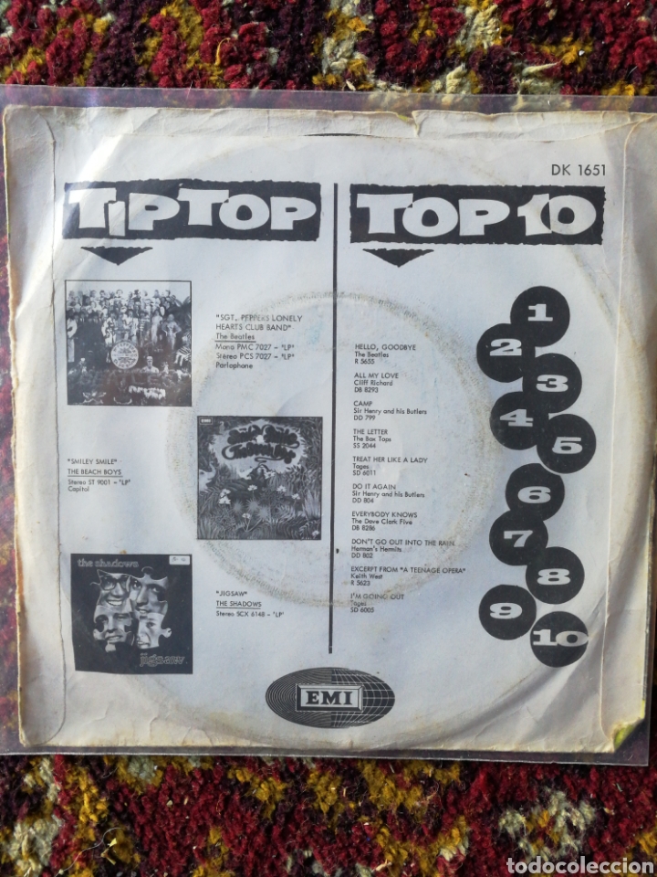 Discos de vinilo: SINGLE THE SYMBOLS- BREAKING UP, 1967. - Foto 2