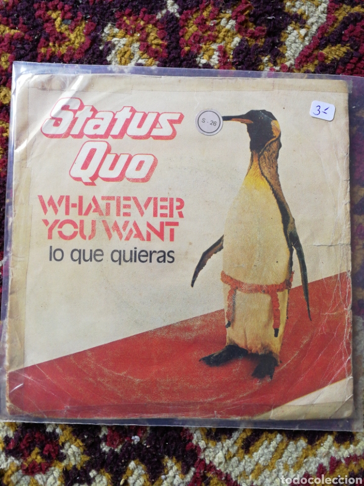 Discos de vinilo: SINGLE STATUS QUO- WHATEVER YOU WANT, 1979. - Foto 1