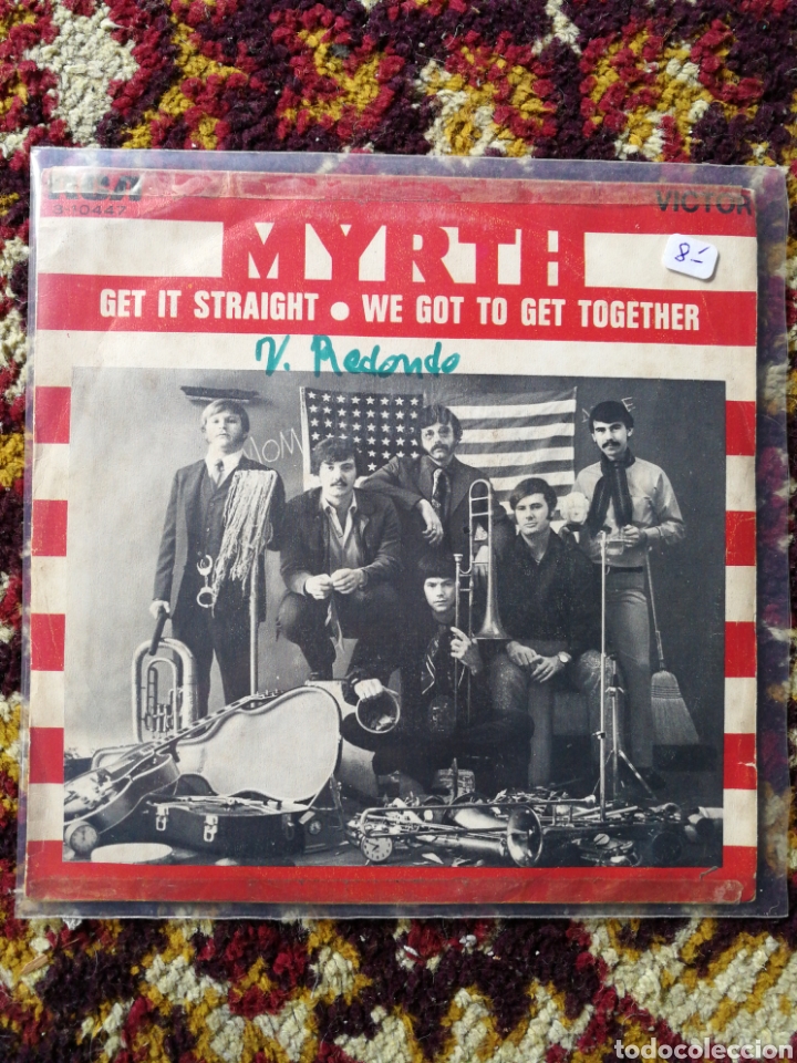 Discos de vinilo: SINGLE MYRTH- GET IT STRAIGHT, 1969. - Foto 1