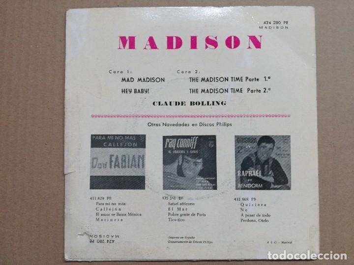 Discos de vinilo: CLAUDE BOLLING - MADISON - Foto 2