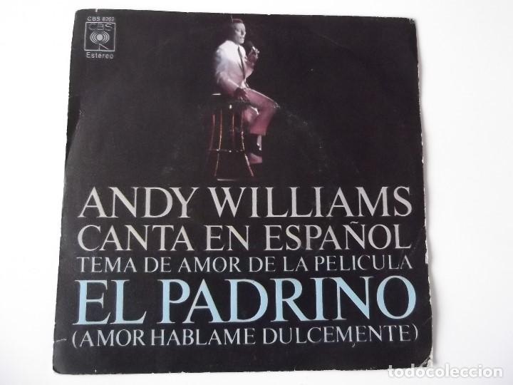 Discos de vinilo: ANDY WILLIAMS - El padrino / Imagine - Foto 1