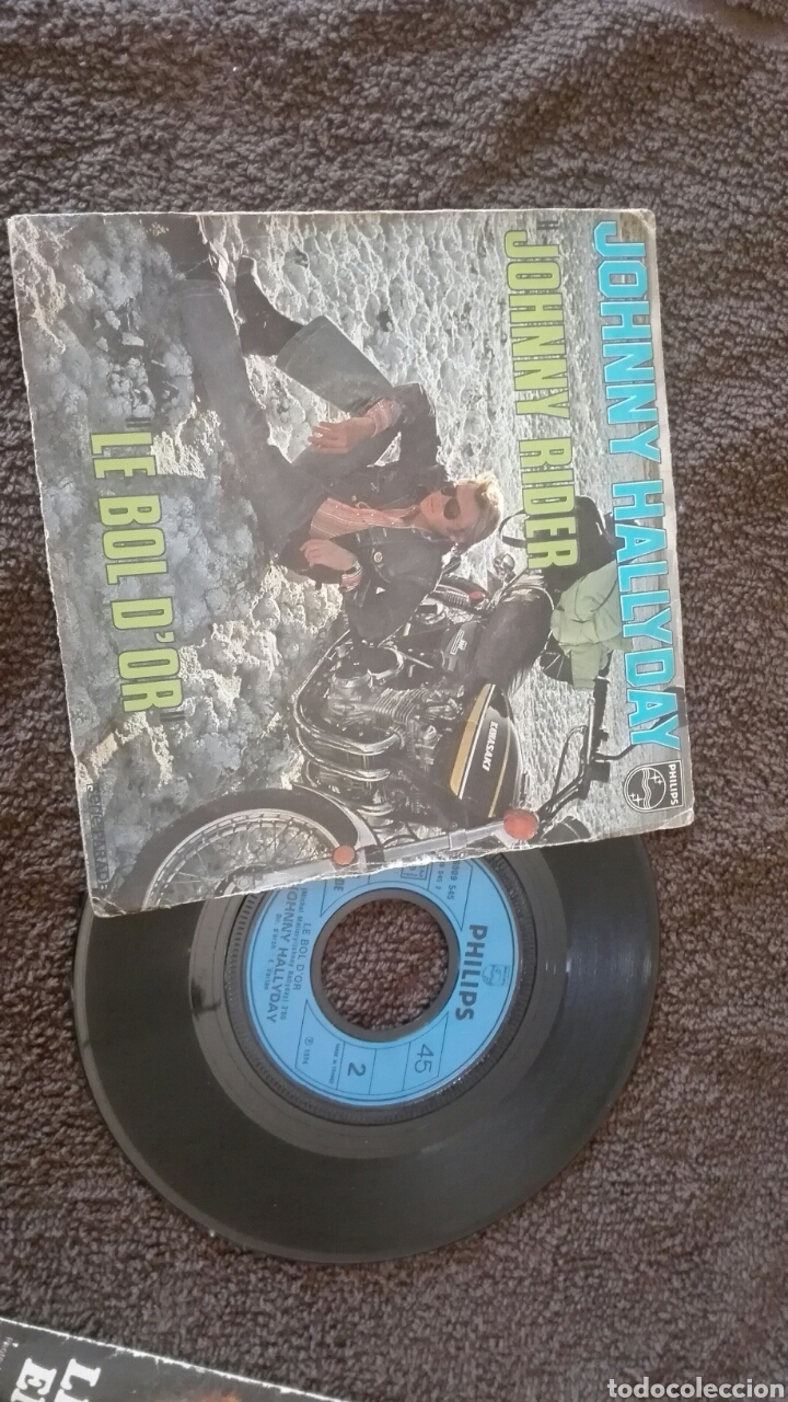 Discos de vinilo: Disco vinilo single JOHNNY HALLYDAY - Foto 1