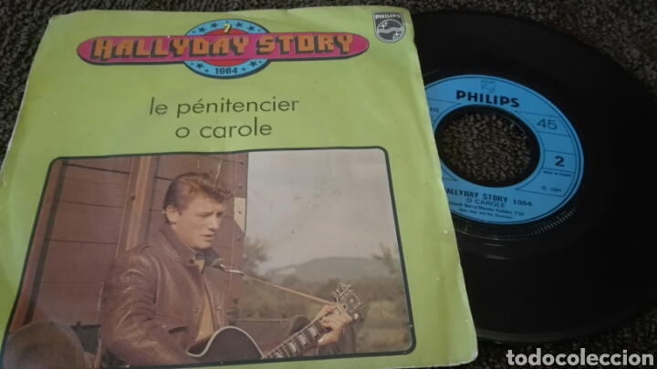 Discos de vinilo: Disco vinilo single JOHNNY HALLYDAY - Foto 1