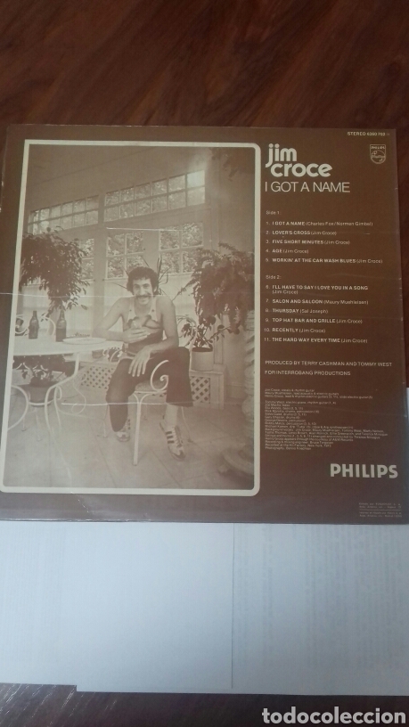 Discos de vinilo: Jim Croce. I Got A Name. 1.974 - Foto 2