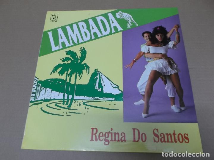 Discos de vinilo: REGINA DO SANTOS (LP) LAMBADA A&Ntilde;O 1989 - Foto 1