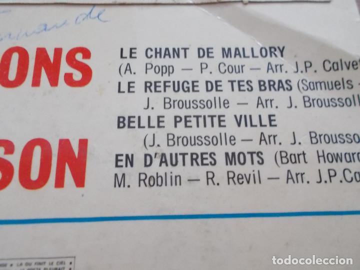 Discos de vinilo: LES COMPAGNONS DE LA CHANSON. EUROVISION 1964 - Foto 3