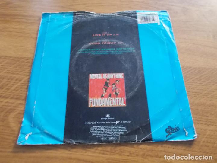 Discos de vinilo: MENTAL AS ANYTHING. LIVE IT UP.  GOOD FRIDAY - Foto 2