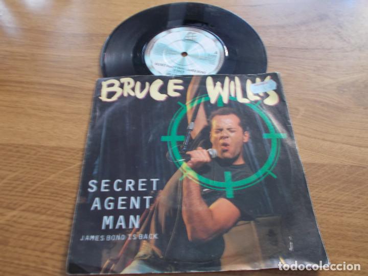 Discos de vinilo: BRUCE WILLIS. SECRET AGENT MAN.  LOSE MY SELF - Foto 1