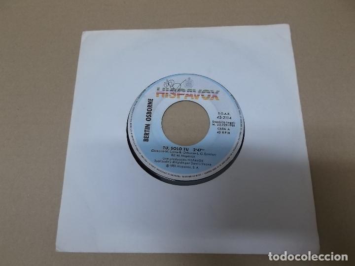 Discos de vinilo: BERTIN OSBORNE (SN) TU, SOLO TU A&Ntilde;O 1981 - Foto 1