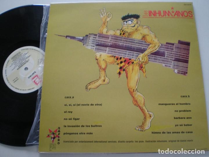 Discos de vinilo: LOS HINHUMANOS - No problem - LP ZAFIRO 1990 - Foto 2
