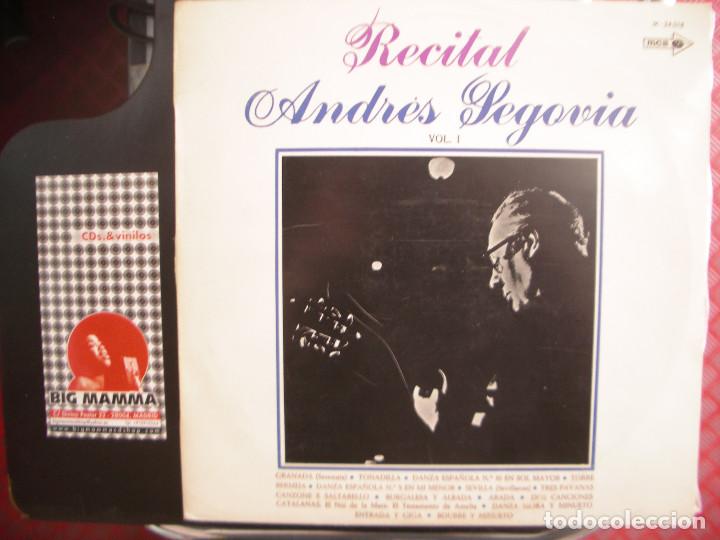 Discos de vinilo: ANDR&Eacute;S SEGOVIA- RECITAL. LP. - Foto 1