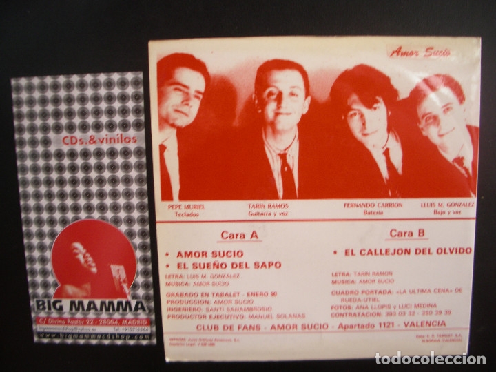 Discos de vinilo: AMOR SUCIO- EP. - Foto 2