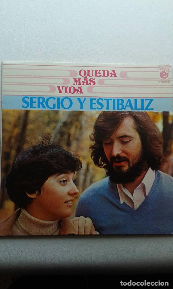 Discos de vinilo: SERGIO Y EST&Iacute;BALIZ             QUEDA LA VIDA - Foto 1