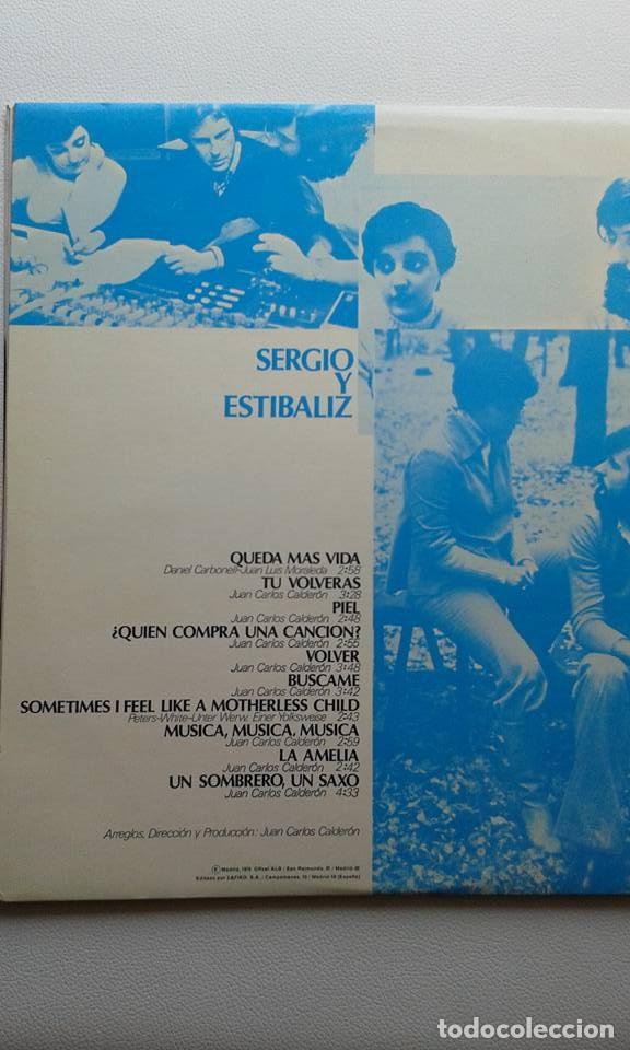 Discos de vinilo: SERGIO Y EST&Iacute;BALIZ             QUEDA LA VIDA - Foto 2