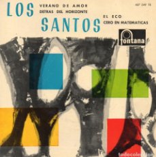 Discos de vinilo: SANTOS,LOS, EP, VERANO DE AMOR (A SUMMER PLACE) + 3, AÑO 1961. Lote 121626599