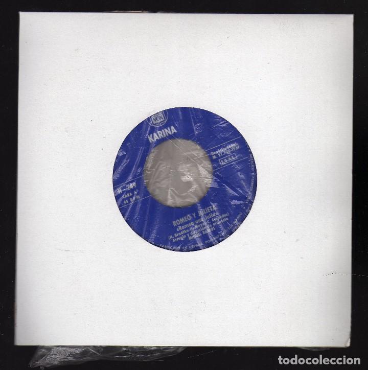 Discos de vinilo: KARINA: ROMEO Y JULIETA / LA FORTUNA Y EL PODER - HISPAVOX, 1967 - - Foto 2