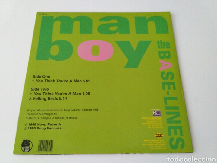 Discos de vinilo: The Base-Lines - Man Boy - Foto 2