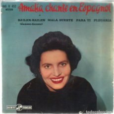 Discos de vinilo: EP AMALIA RODRIGUES CHANTE EN ESPAGNOL : BAILEN BAILEN + 3